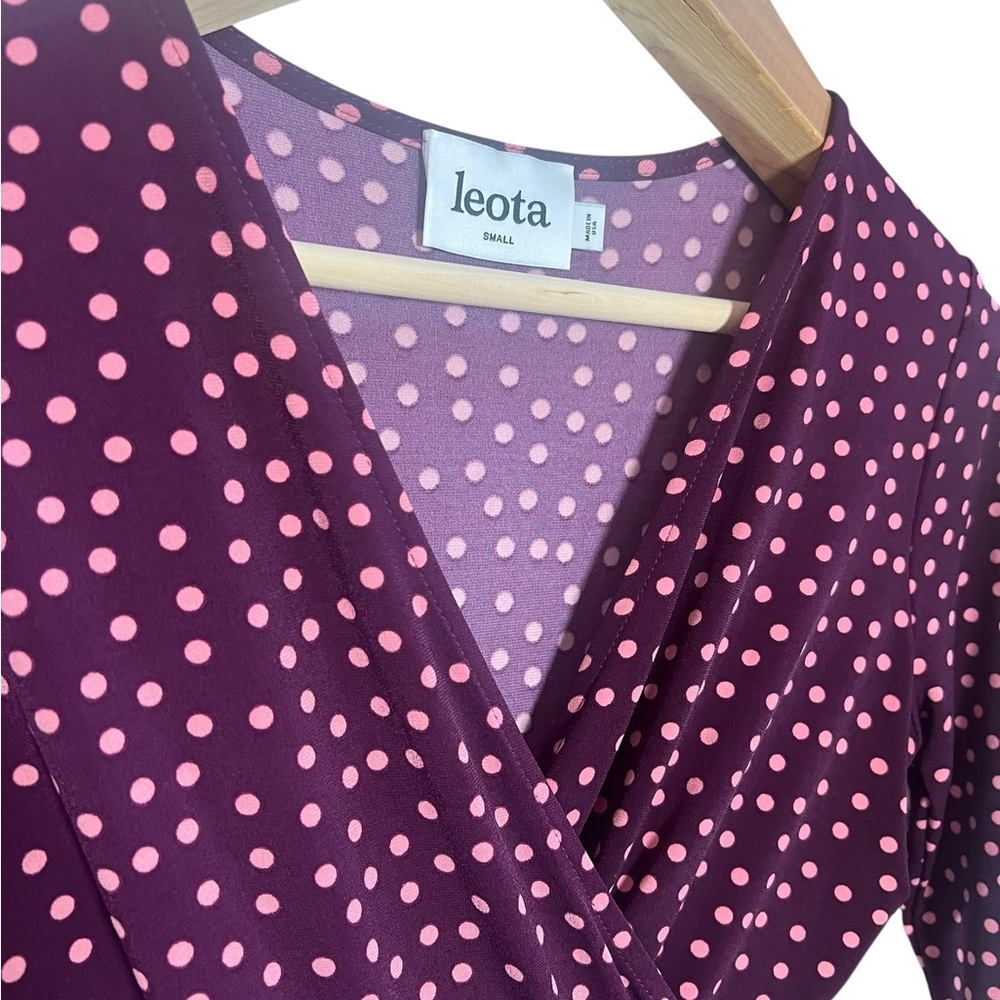 Leota Pink Dot Ruffle Sheath dress - Picture 8 of 11